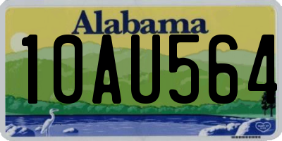 AL license plate 10AU564