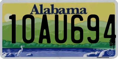 AL license plate 10AU694