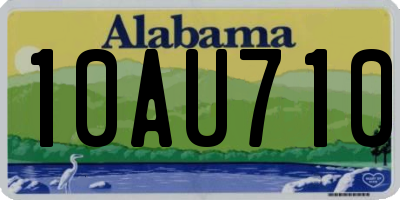 AL license plate 10AU710