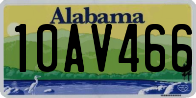 AL license plate 10AV466