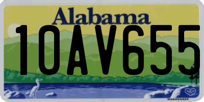 AL license plate 10AV655