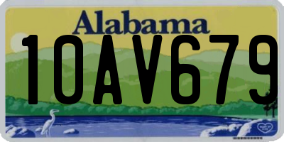 AL license plate 10AV679
