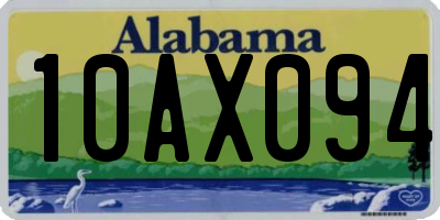 AL license plate 10AX094