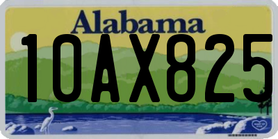 AL license plate 10AX825
