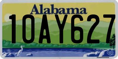 AL license plate 10AY627