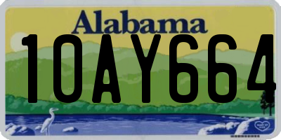 AL license plate 10AY664