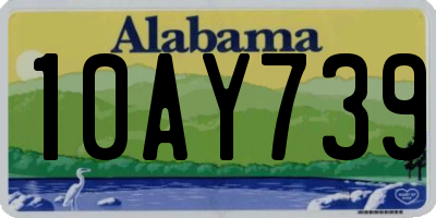 AL license plate 10AY739