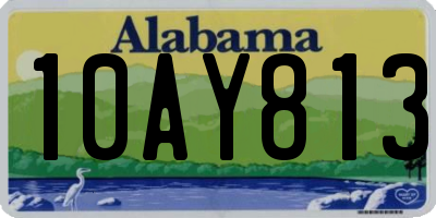AL license plate 10AY813