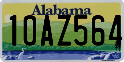 AL license plate 10AZ564