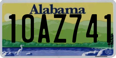 AL license plate 10AZ741