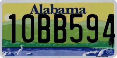 AL license plate 10BB594
