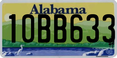 AL license plate 10BB633