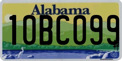 AL license plate 10BC099