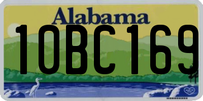 AL license plate 10BC169