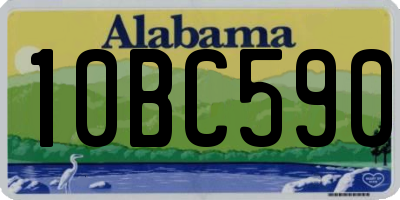 AL license plate 10BC590
