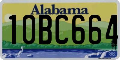AL license plate 10BC664