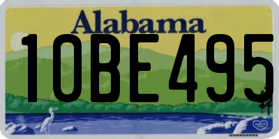 AL license plate 10BE495