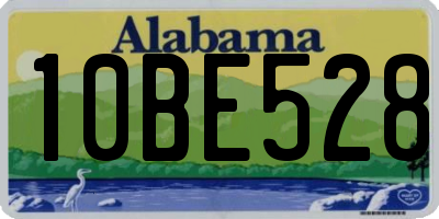 AL license plate 10BE528