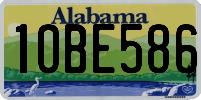 AL license plate 10BE586