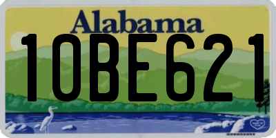 AL license plate 10BE621
