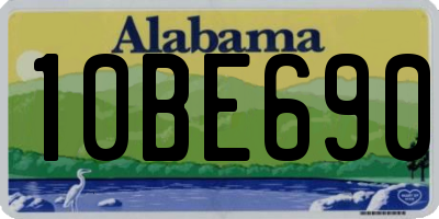 AL license plate 10BE690