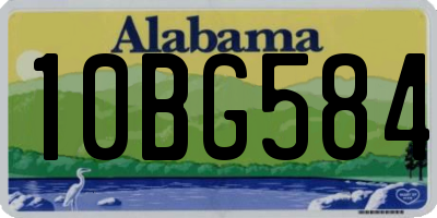 AL license plate 10BG584