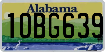 AL license plate 10BG639