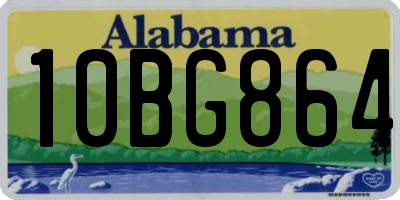 AL license plate 10BG864