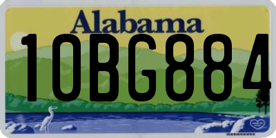 AL license plate 10BG884