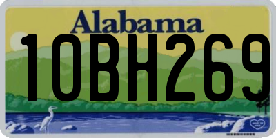 AL license plate 10BH269