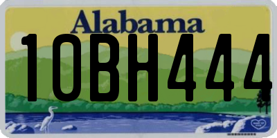AL license plate 10BH444