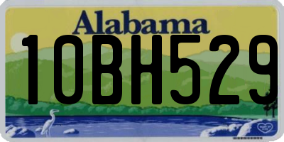 AL license plate 10BH529