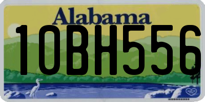 AL license plate 10BH556