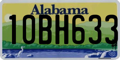 AL license plate 10BH633