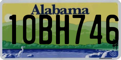 AL license plate 10BH746