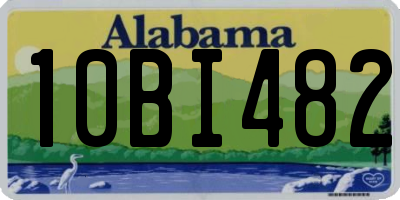AL license plate 10BI482