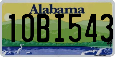AL license plate 10BI543