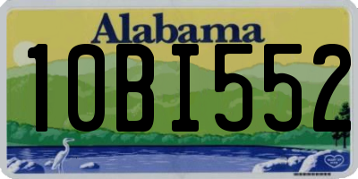 AL license plate 10BI552
