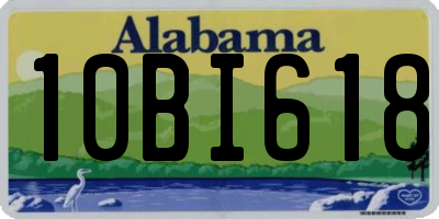 AL license plate 10BI618