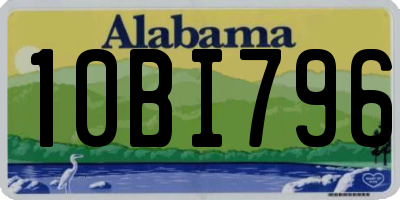 AL license plate 10BI796