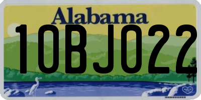 AL license plate 10BJ022