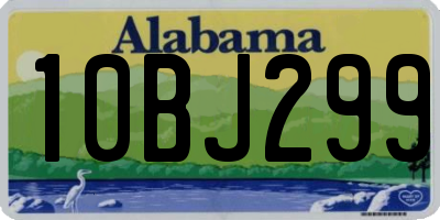 AL license plate 10BJ299