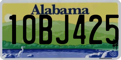 AL license plate 10BJ425