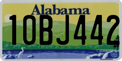 AL license plate 10BJ442
