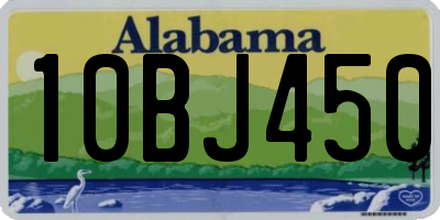AL license plate 10BJ450