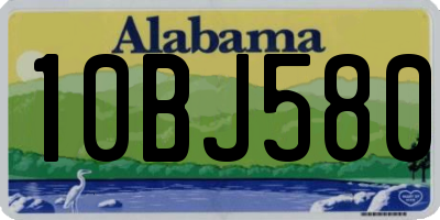 AL license plate 10BJ580