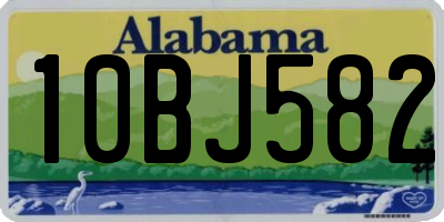AL license plate 10BJ582