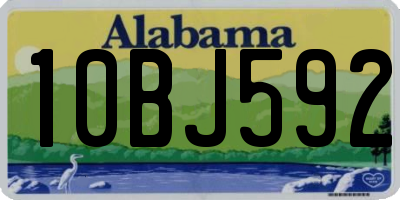 AL license plate 10BJ592