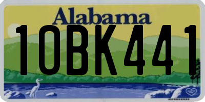 AL license plate 10BK441