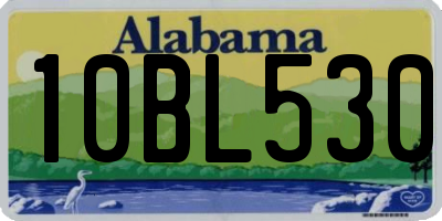 AL license plate 10BL530